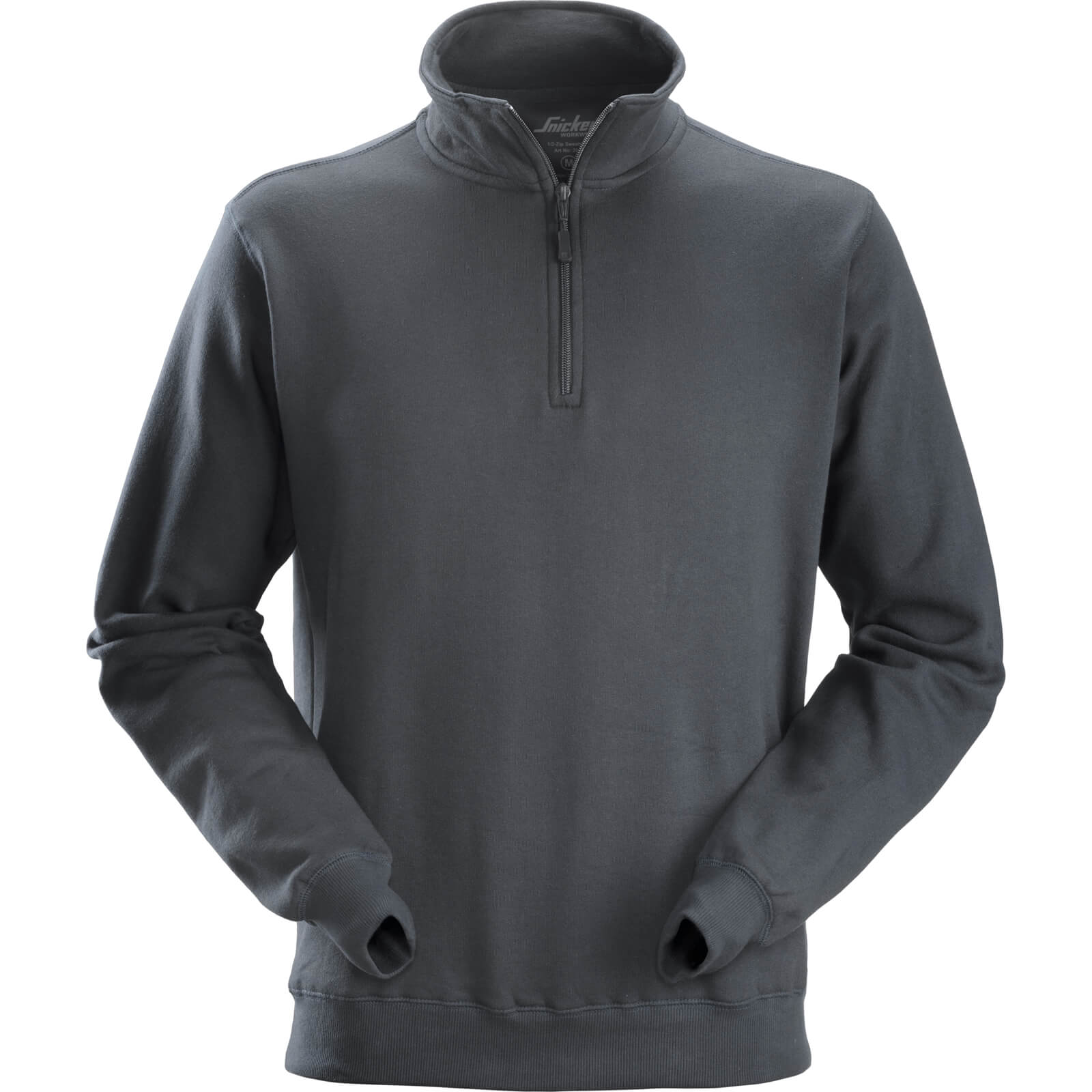 Image of Snickers 2818 1/2-Zip Mens Sweatshirt Grey XL