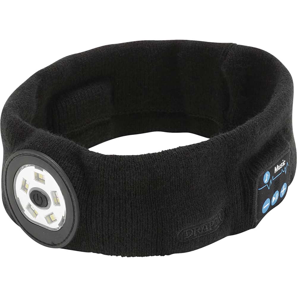 Image of Draper Smart Wireless Headband Head Torch Black