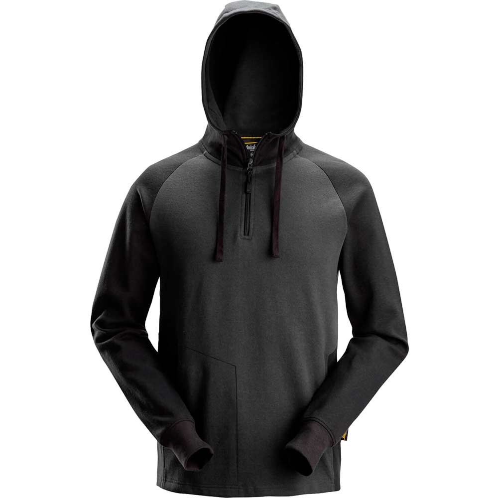Snickers 2842 Half Zip Hoodie Grey / Black 2xl