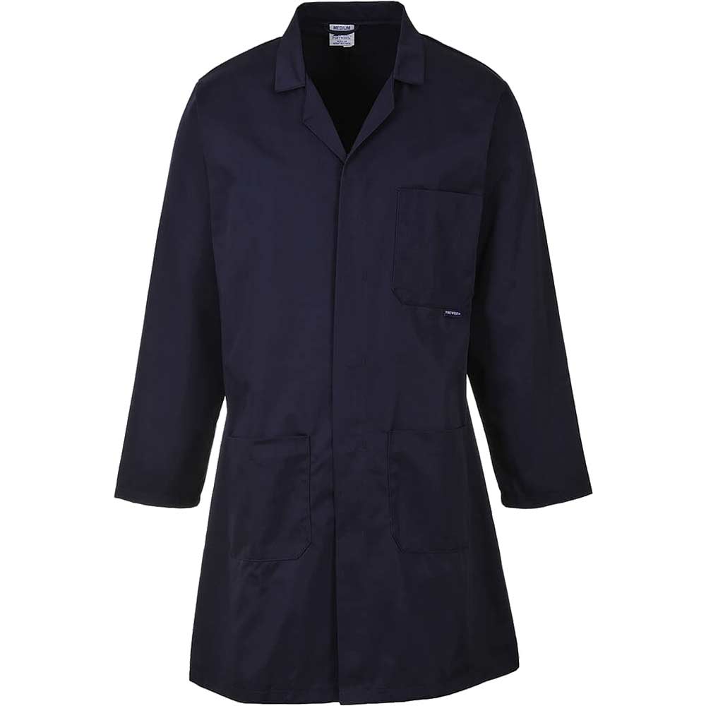 Image of Portwest Standard Lab Coat Navy 2XL