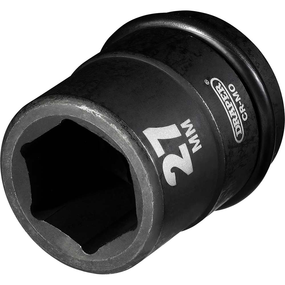 Draper Expert 3/4" Drive Hexagon Impact Socket Metric 3/4" 27mm