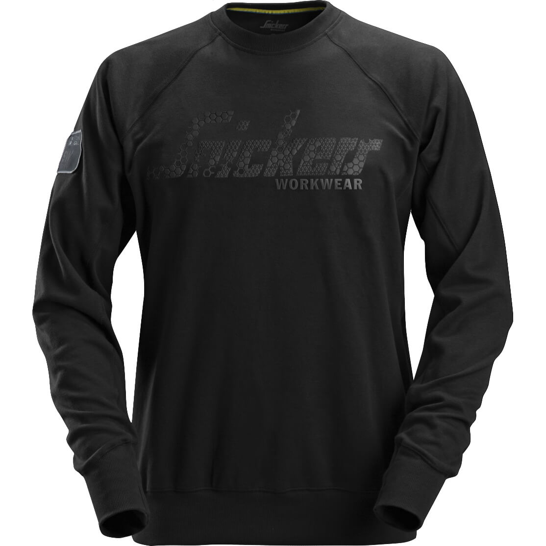 Image of Snickers 2882 Mens Logo Sweatshirt Black XS