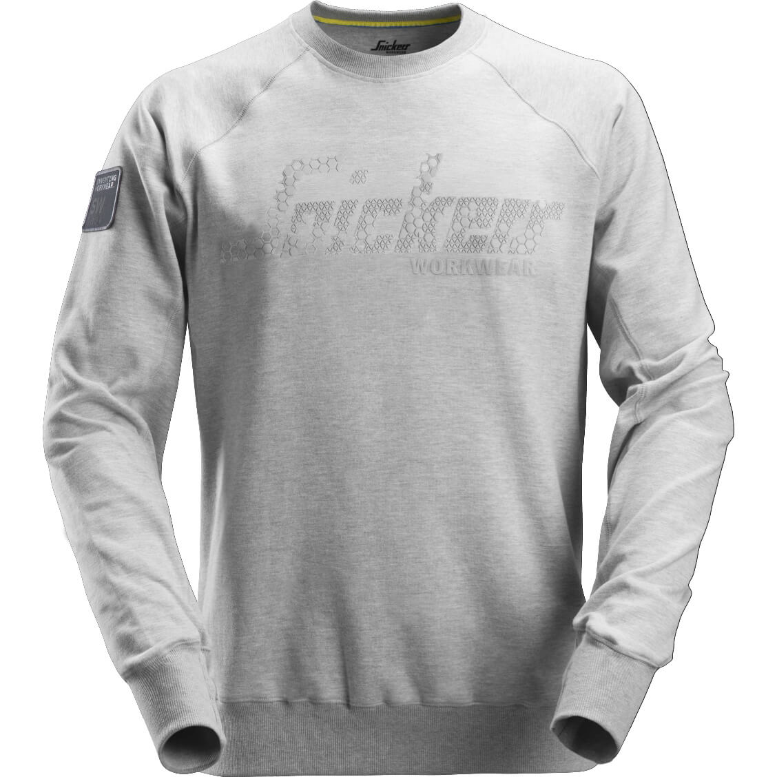 Image of Snickers 2882 Mens Logo Sweatshirt Grey 2XL