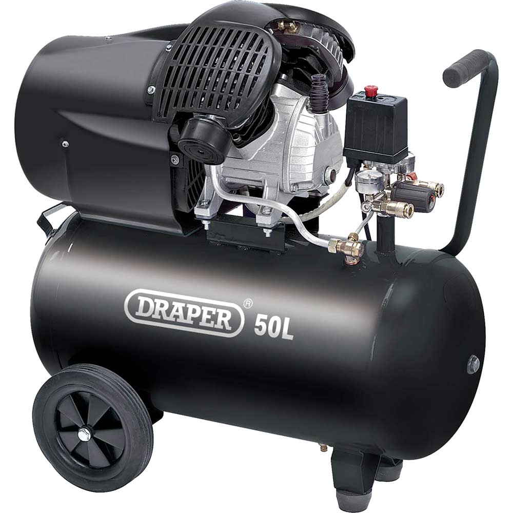 Image of Draper DA50/412TV Air Compressor 50 Litre 240v