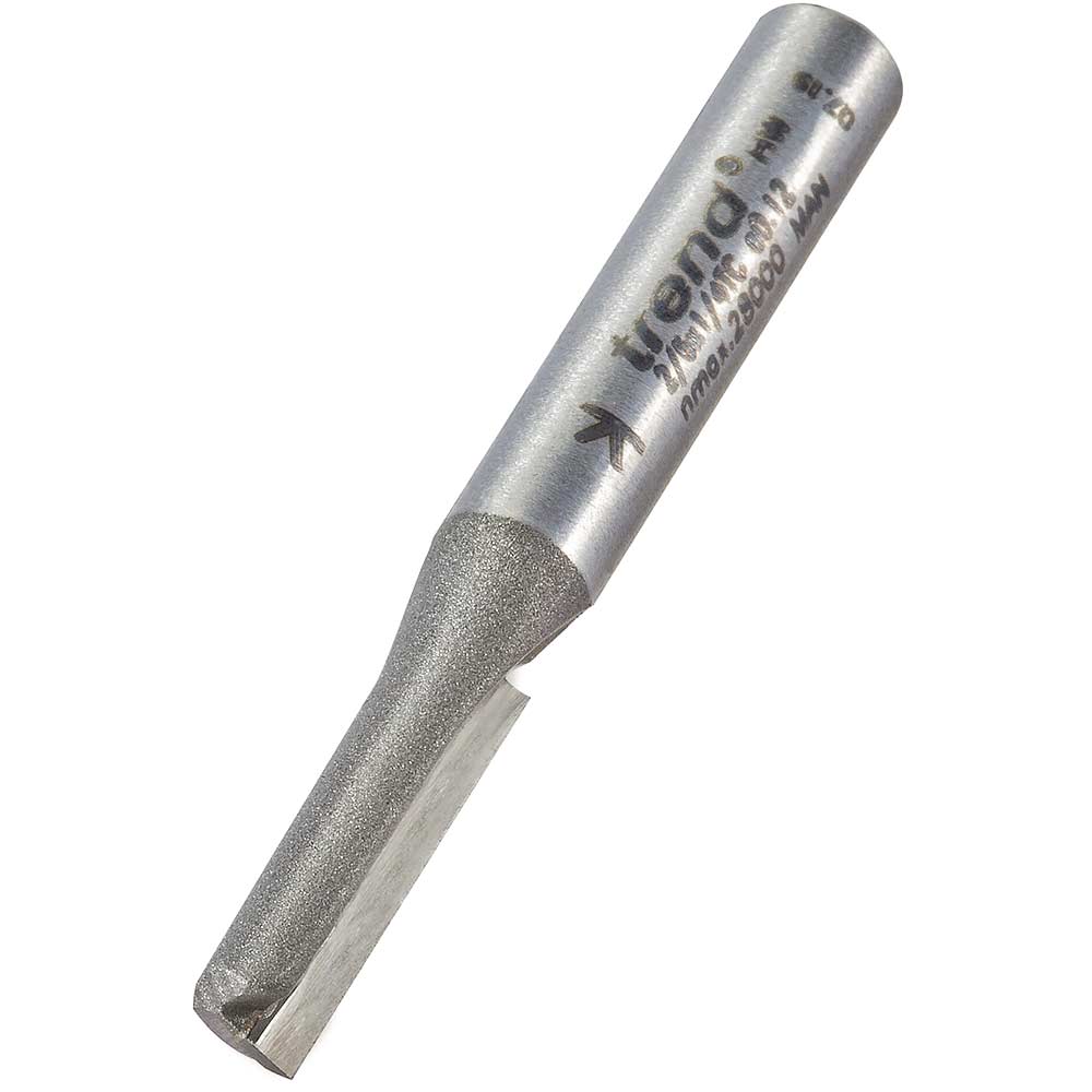 Image of Trend Eccentric Single Flute Router Cutter 6.3mm 19mm 1/4"