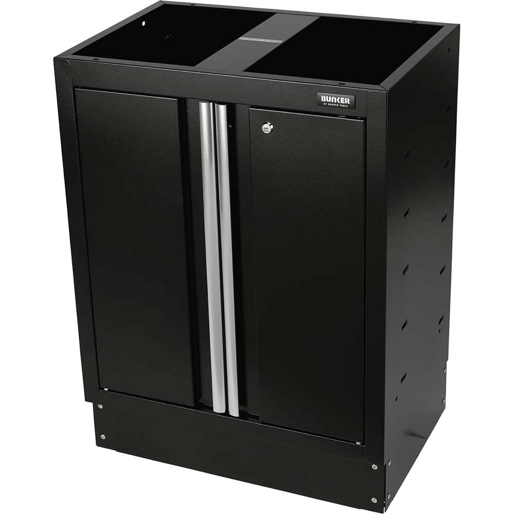 Bunker Modular 2 Door Floor Cabinet Black