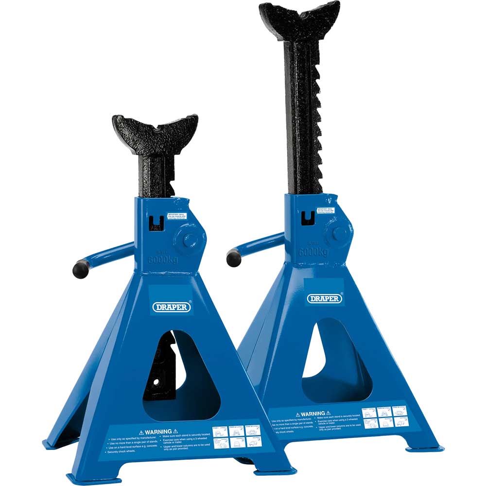 Image of Draper Ratchet Axle Stands 3 Tonne