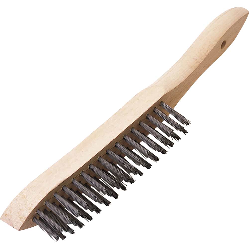 Image of Draper Heavy Duty Wire Scratch Brush 3 Rows