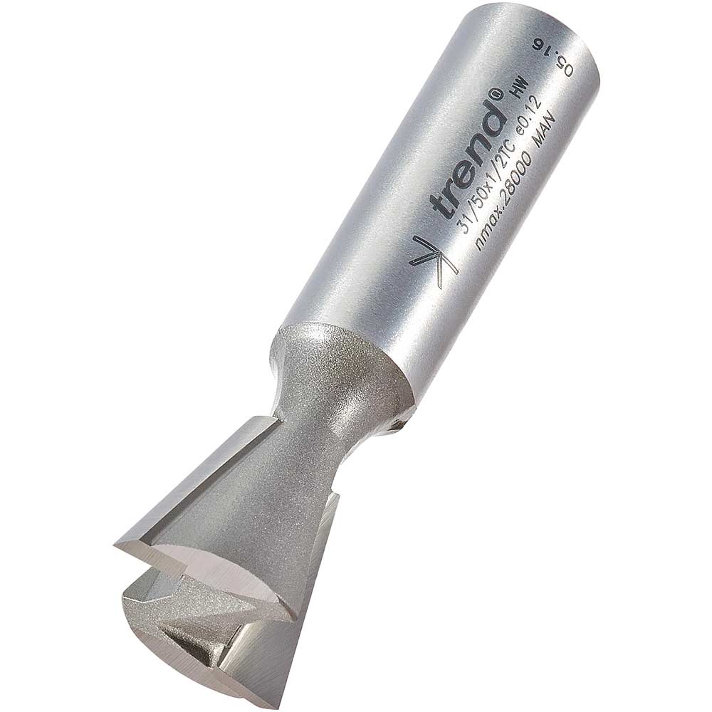 Trend Dovetail Router Cutter 19.1mm 19.1mm 1/2