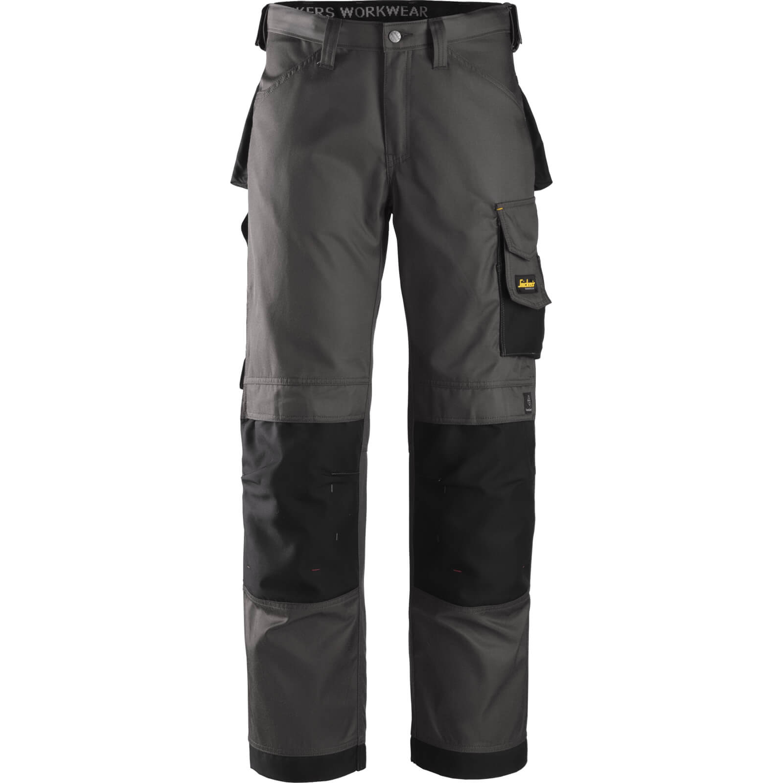 Image of Snickers 3312 Mens DuraTwill Work Trousers Grey / Black 28" 32"