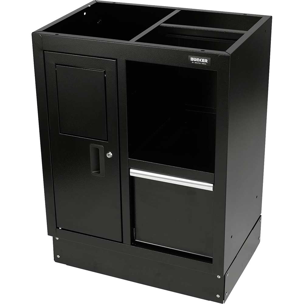 Image of Draper Bunker Modular Multi Function Floor Cabinet Black