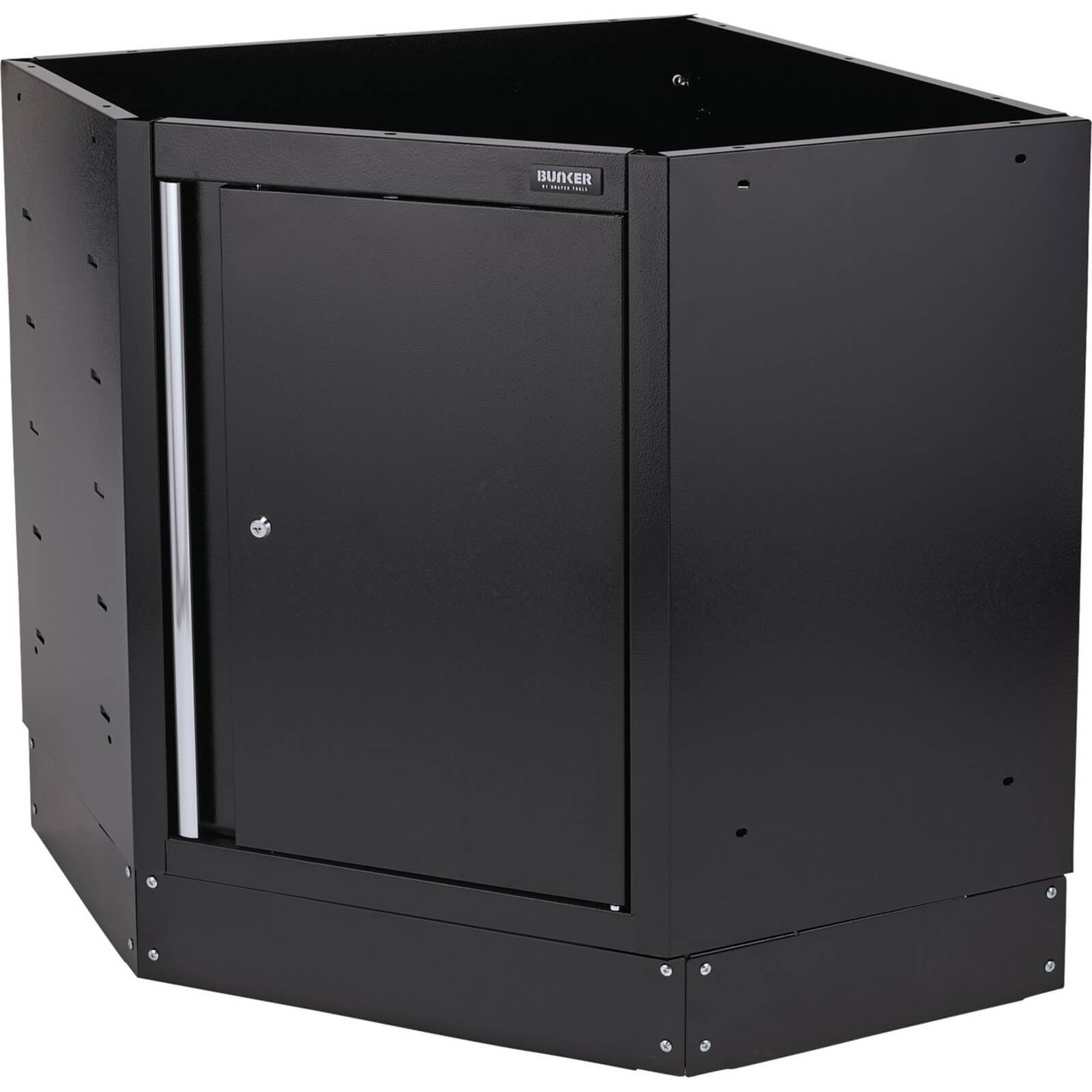 Image of Draper Bunker Modular Corner Floor Cabinet Black