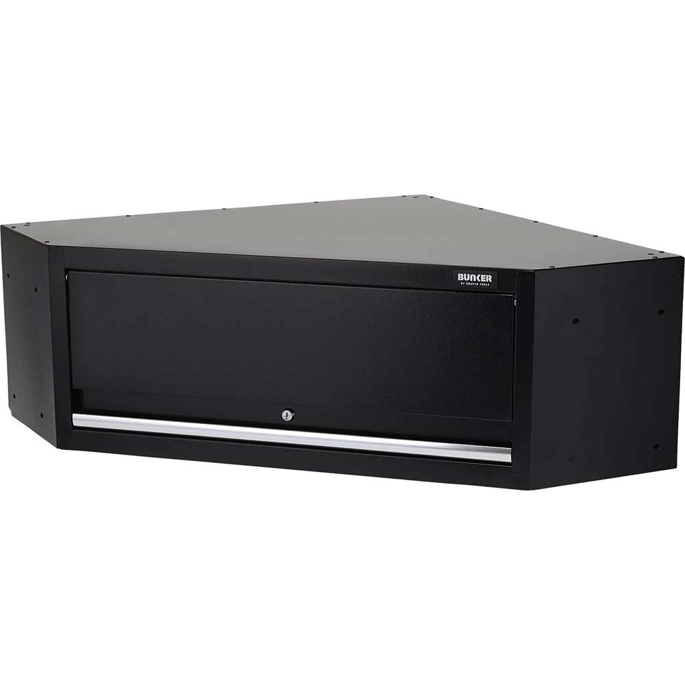 Image of Draper Bunker Modular Corner Wall Cabinet Black