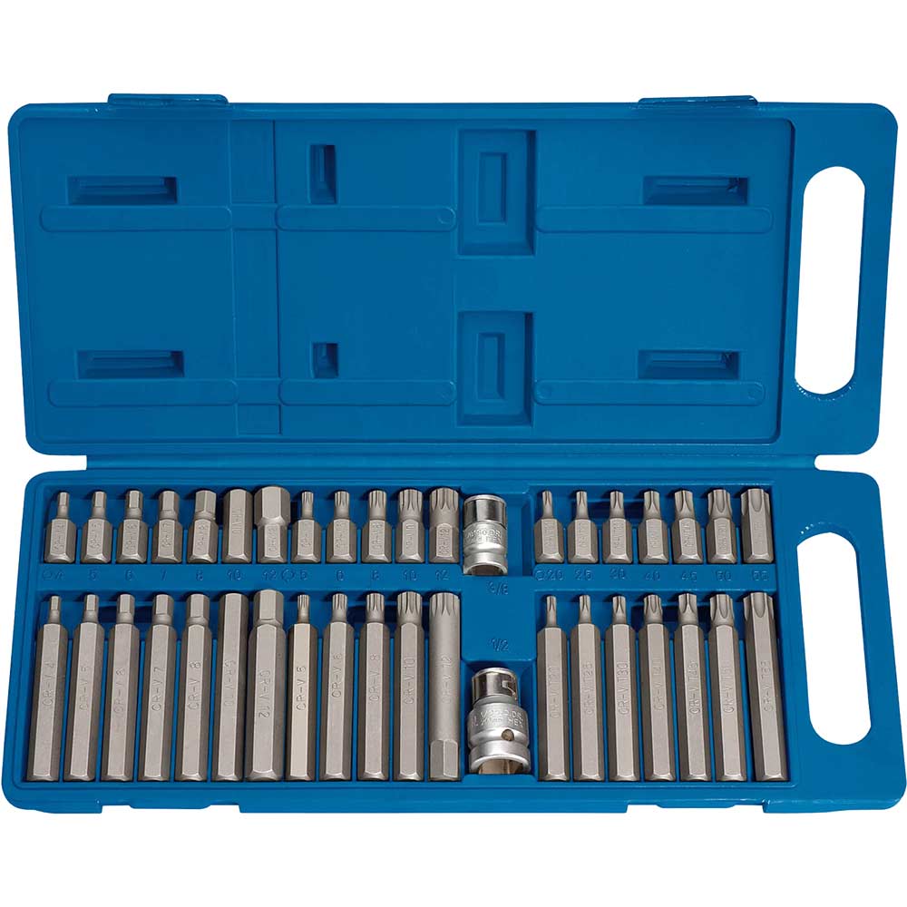 Image of Draper Expert 40 Piece 1/2" and 3/8" Drive Hexagon Bit Set Combination