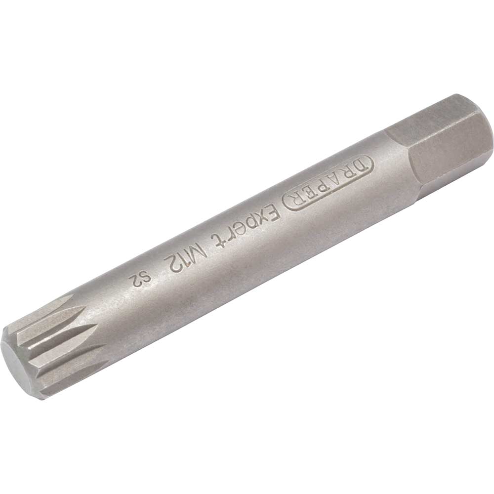 Draper Expert XZN Spline 10mm Shank Insert Bits M12 75mm Pack of 1