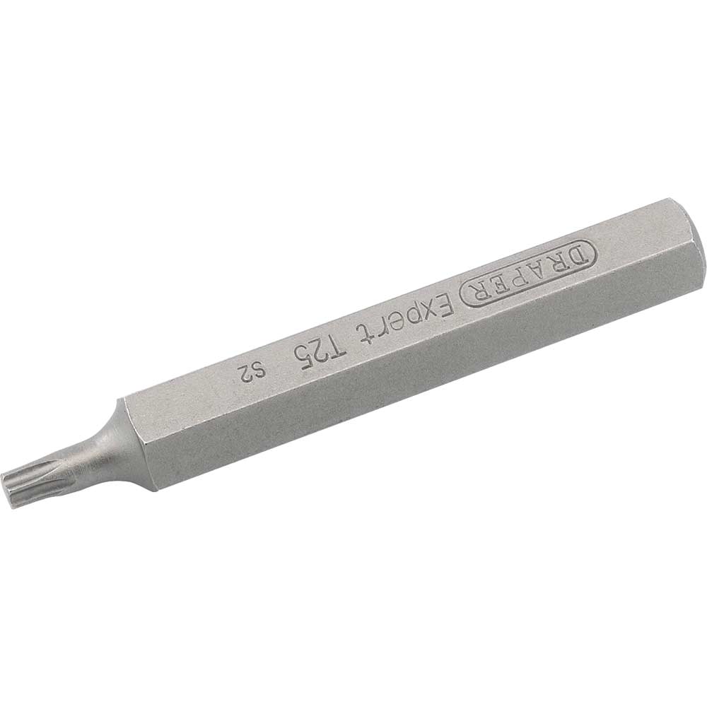 Draper Expert Torx 10mm Shank Hexagon Insert Bits T25 75mm Pack of 1