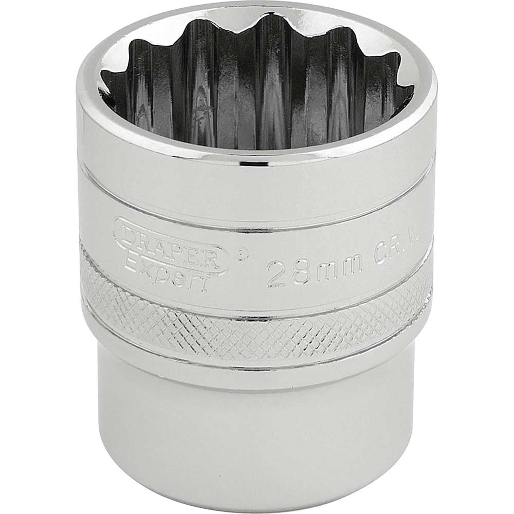 Draper 1/2" Drive Hi Torq Bi Hexagon Socket Metric 1/2" 28mm
