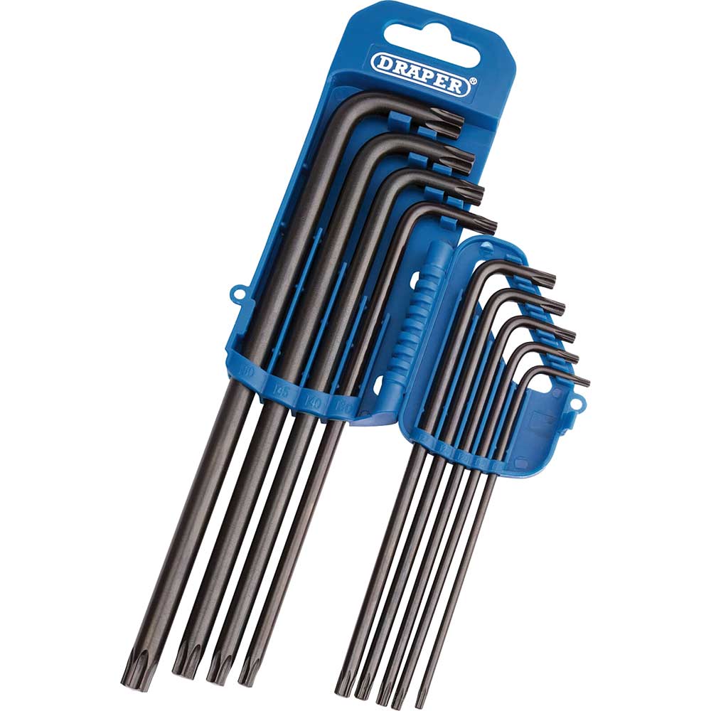 Image of Draper 9 Piece Extra Long Torx Key Set