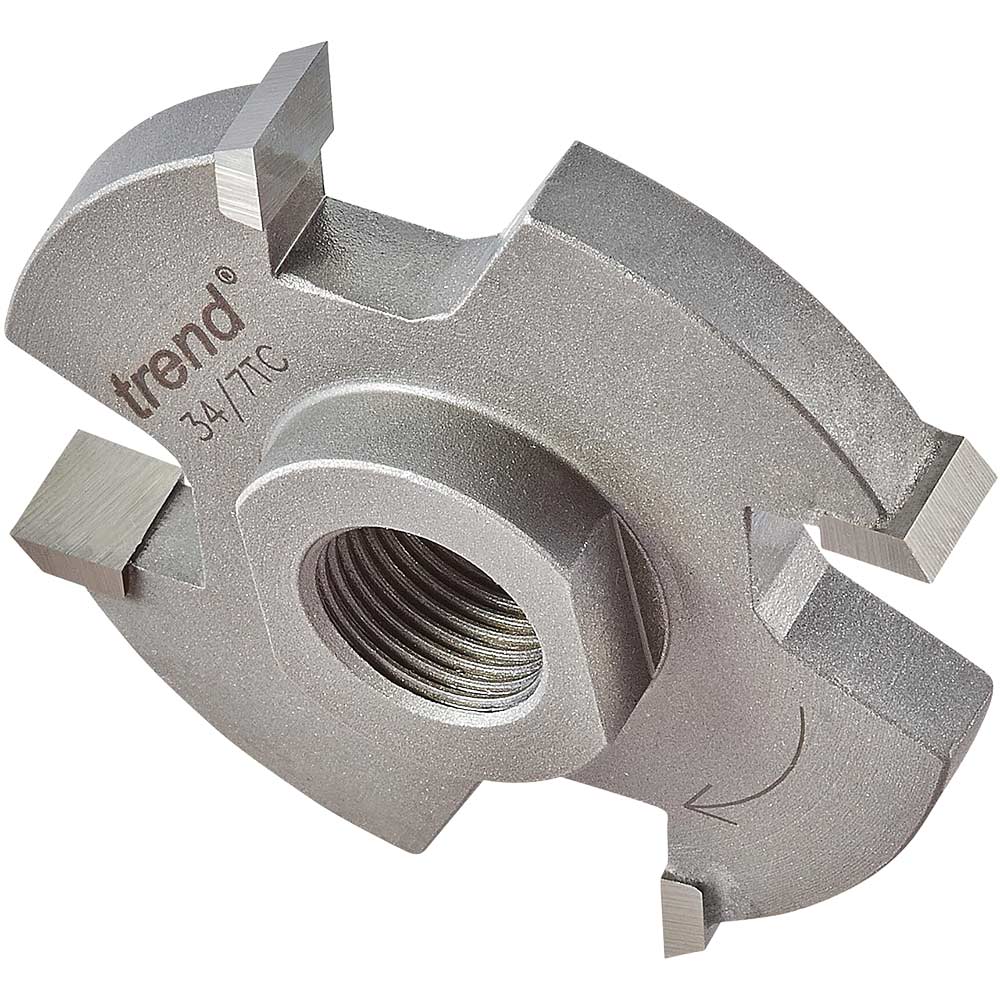 Image of Trend Threaded Slotter Blade for 33 Series M12 Arbors 50mm 7mm M12 Thread