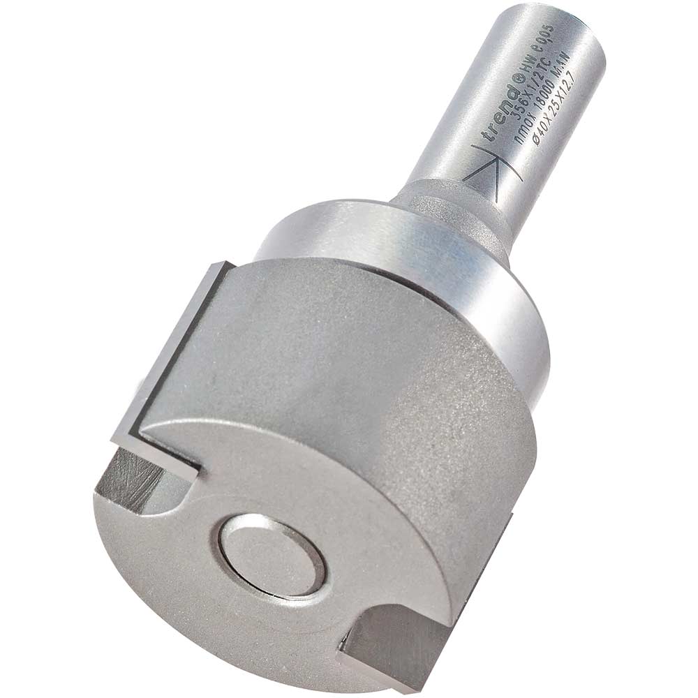 Image of Trend Bearing Guided Intumescent Recess Router Cutter 40mm 25mm 1/2"