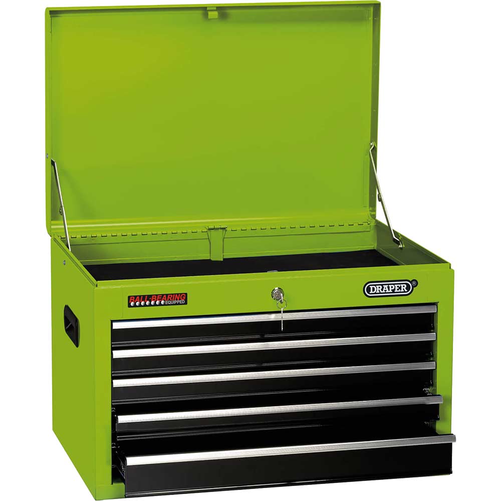 Image of Draper 5 Drawer Tool Chest Green