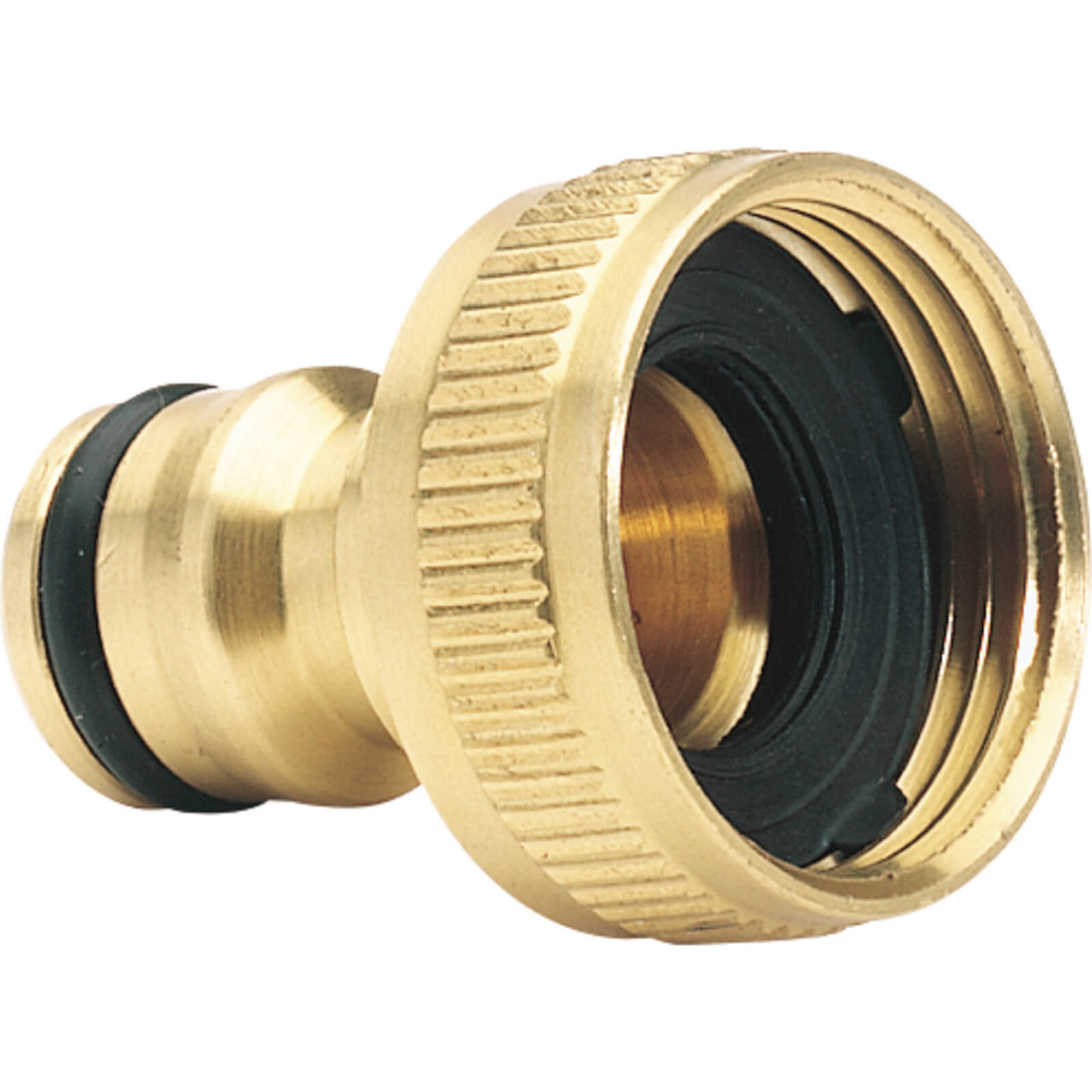 Image of Draper Expert Brass Hose Pipe Tap Connector 3/4" / 19mm Pack of 1