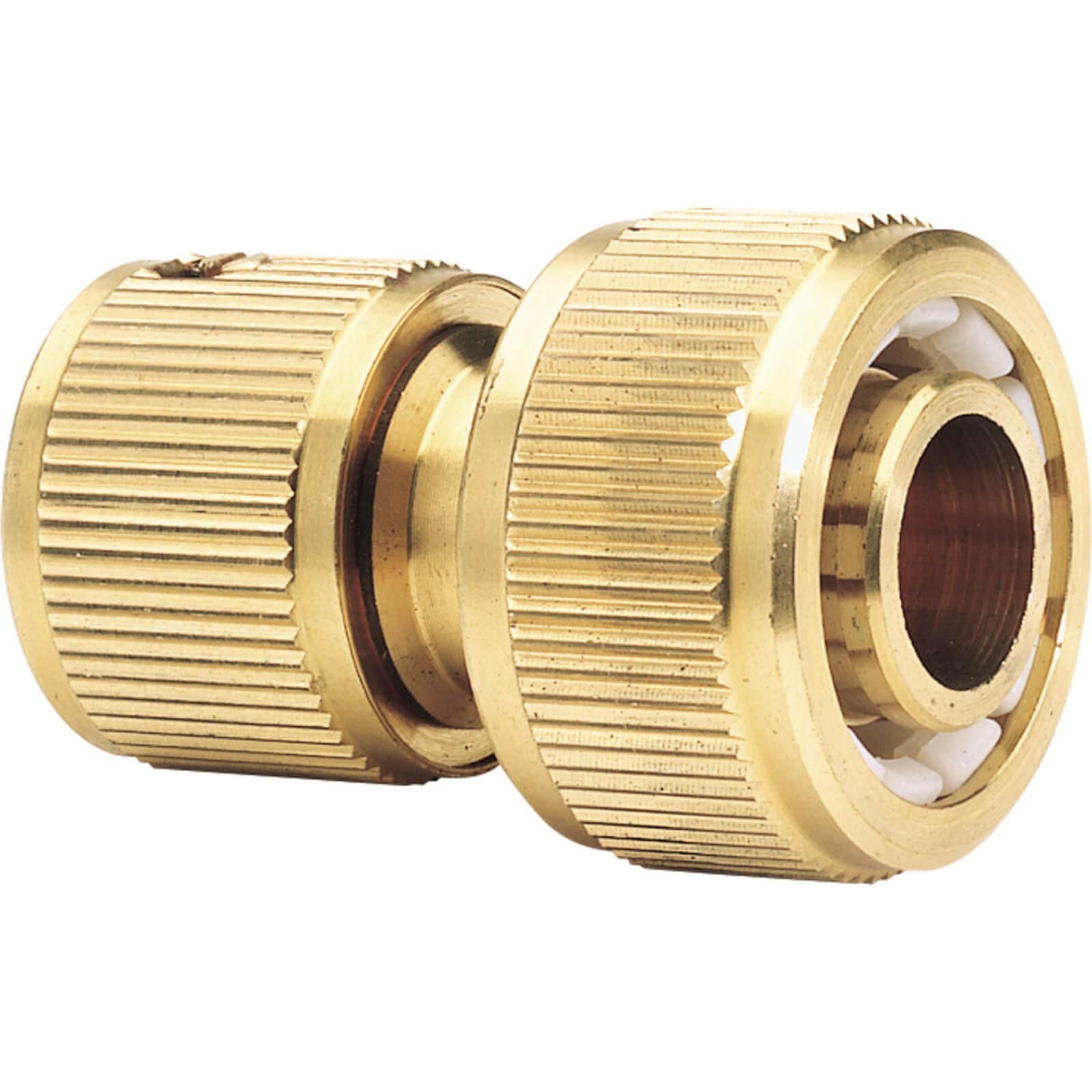 Image of Draper Expert Brass Garden Hose Pipe Connector 3/4" / 19mm Pack of 1