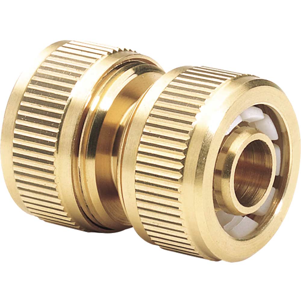 Image of Draper Expert Brass Hose Pipe Repair Connector 1/2" / 12.5mm Pack of 1