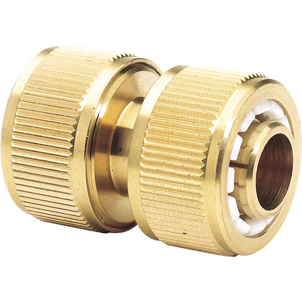 Image of Draper Expert Brass Hose Pipe Repair Connector 3/4" / 19mm Pack of 1