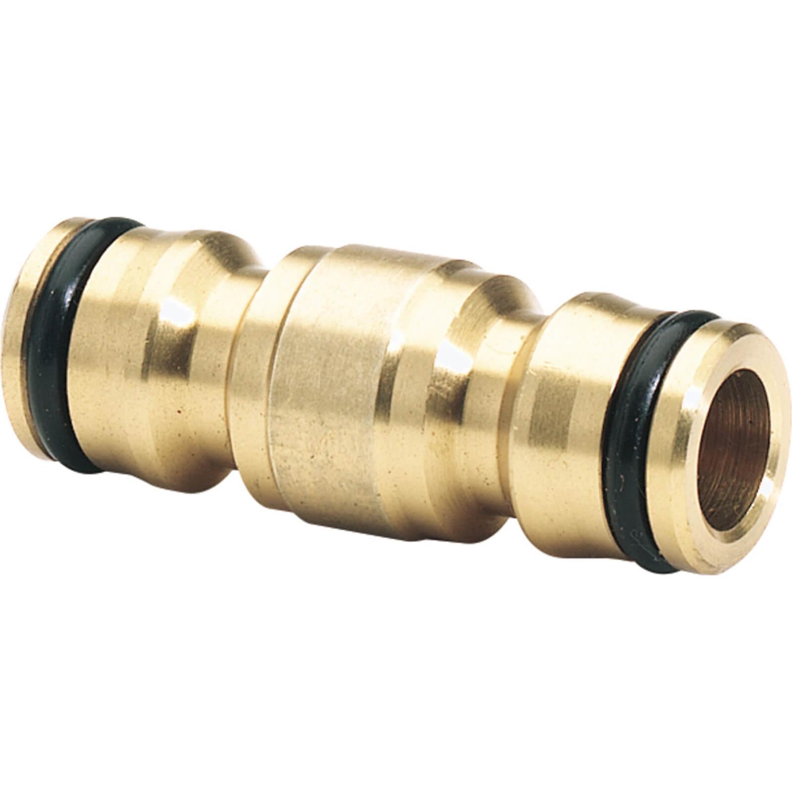 Image of Draper Expert Two Way Garden Hose Pipe Coupling Connector 1/2" / 12.5mm