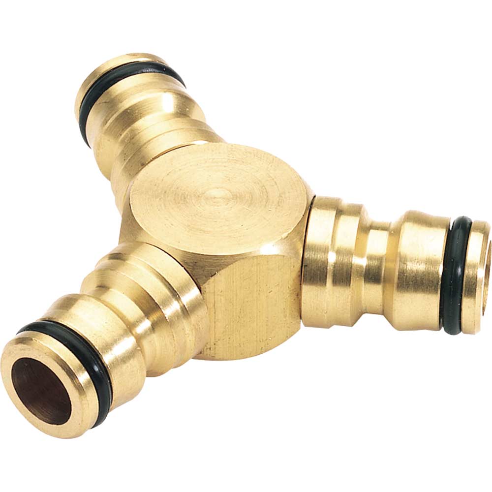 Image of Draper Expert 3 Way Garden Hose Pipe Connector