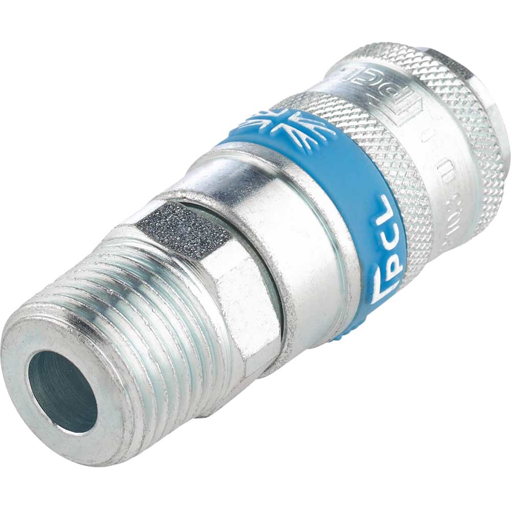 Draper PCL Airflow Air Line Coupling BSPT Male Thread 1/2" BSPT Pack of 1