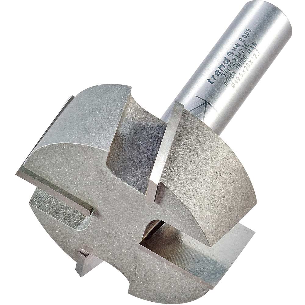 Image of Trend Large Tenon Router Cutter 50mm 20mm 1/2"