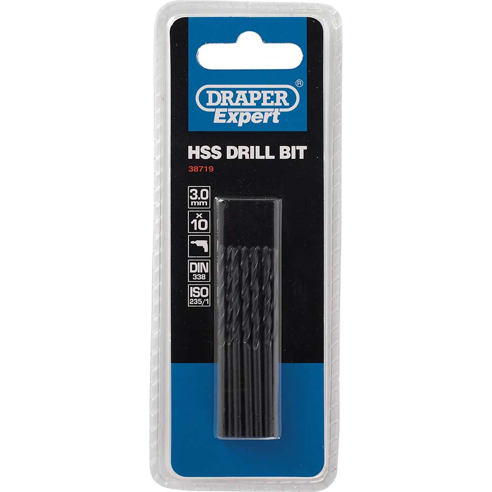 Draper Expert HSS Drill Bit 3mm Pack of 10