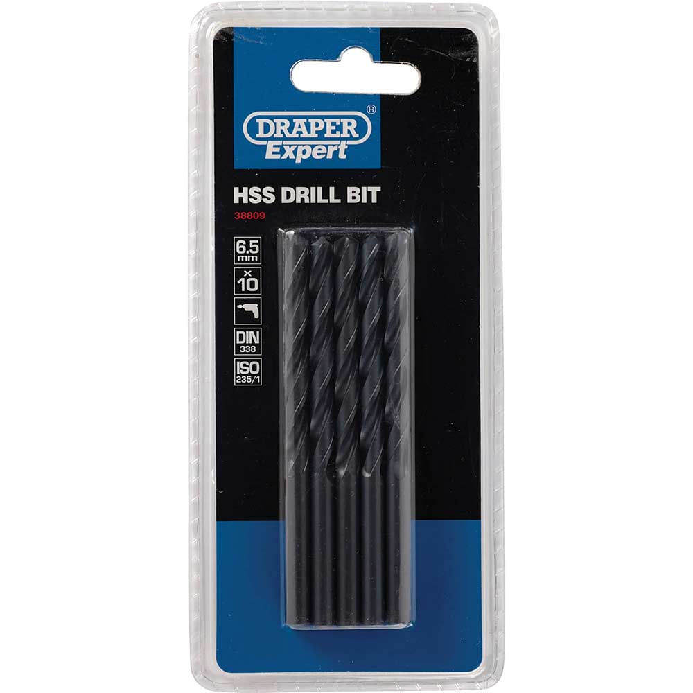 Photos - Drill Bit Draper Expert HSS  6.5mm Pack of 10 38809 