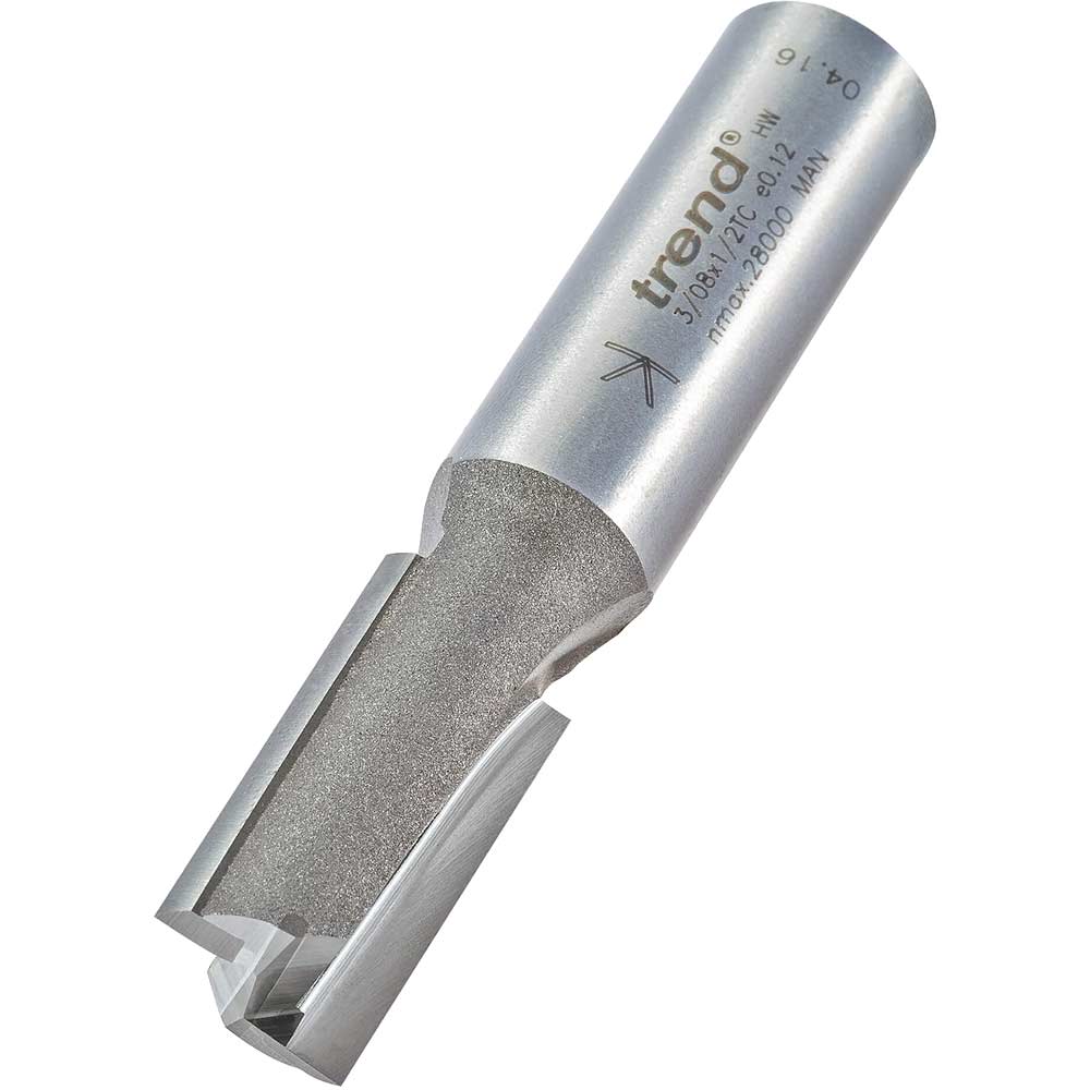 Trend Professional Two Flute Straight Router Cutter 12.7mm 25mm 1/2