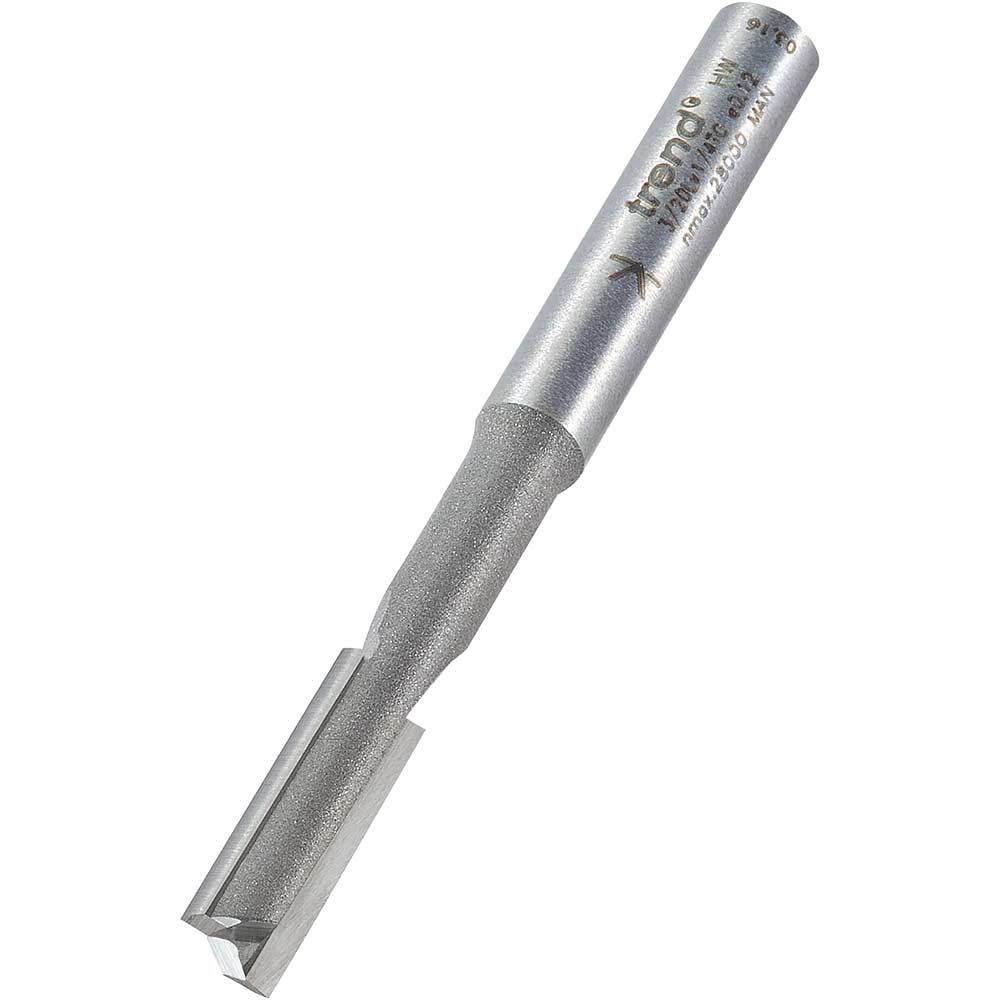 Trend Two Flute Pocket Router Cutter 6.3mm 19mm 1/4