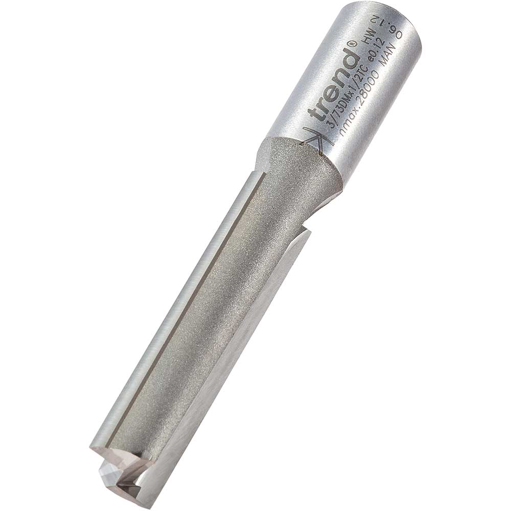 Trend Professional Two Flute Straight Router Cutter 12mm 50mm 1/2
