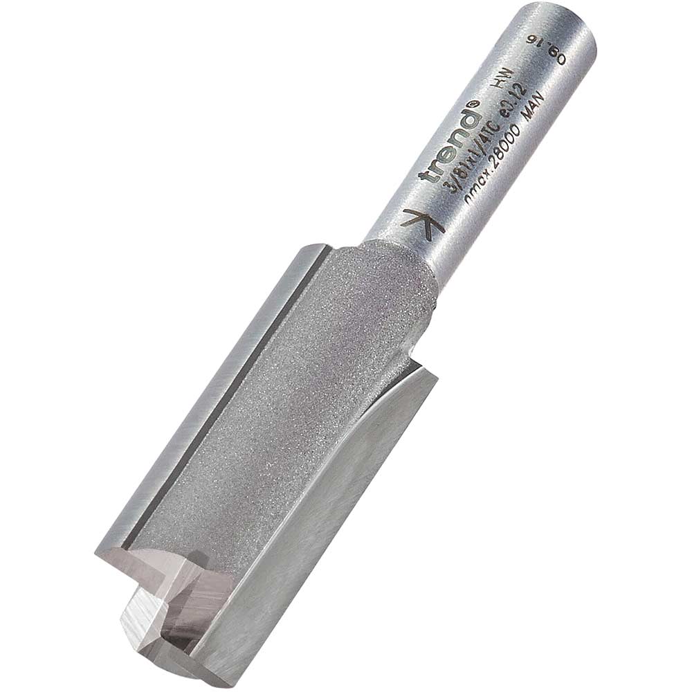 Image of Trend Professional Two Flute Straight Router Cutter 12.7mm 32mm 1/4"