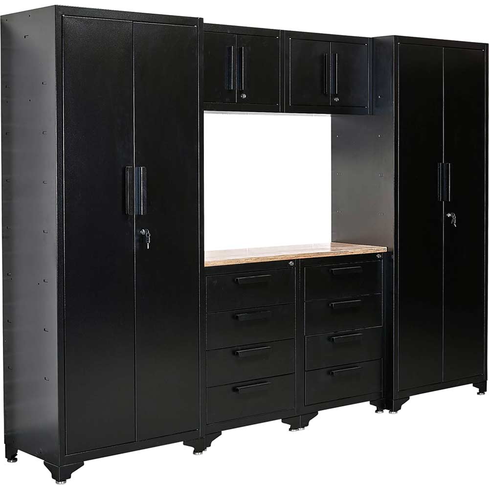 Image of Draper Double Garage Workstation Black