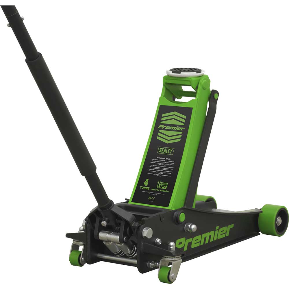 Sealey Premier Rocket Lift Trolley Jack 4 Tonne Green