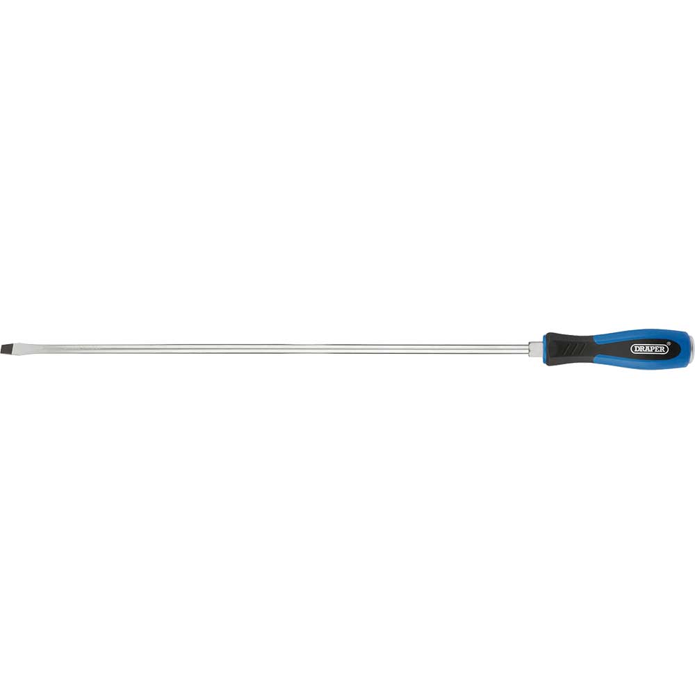 Draper Pound Thru Plain Slotted Screwdriver 8mm 450mm