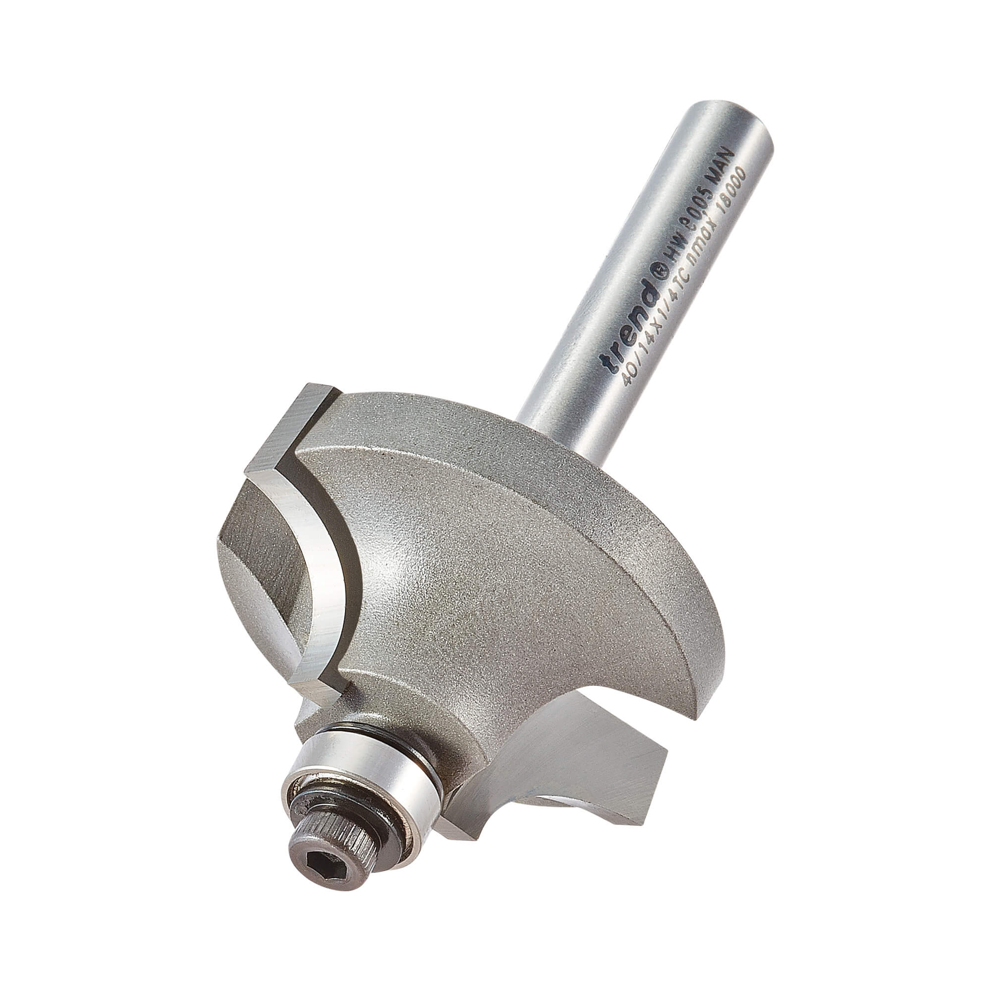 Image of Trend Large Step Ovolo Rounding Over Bearing Guided Router Cutter 35mm 16mm 1/4"