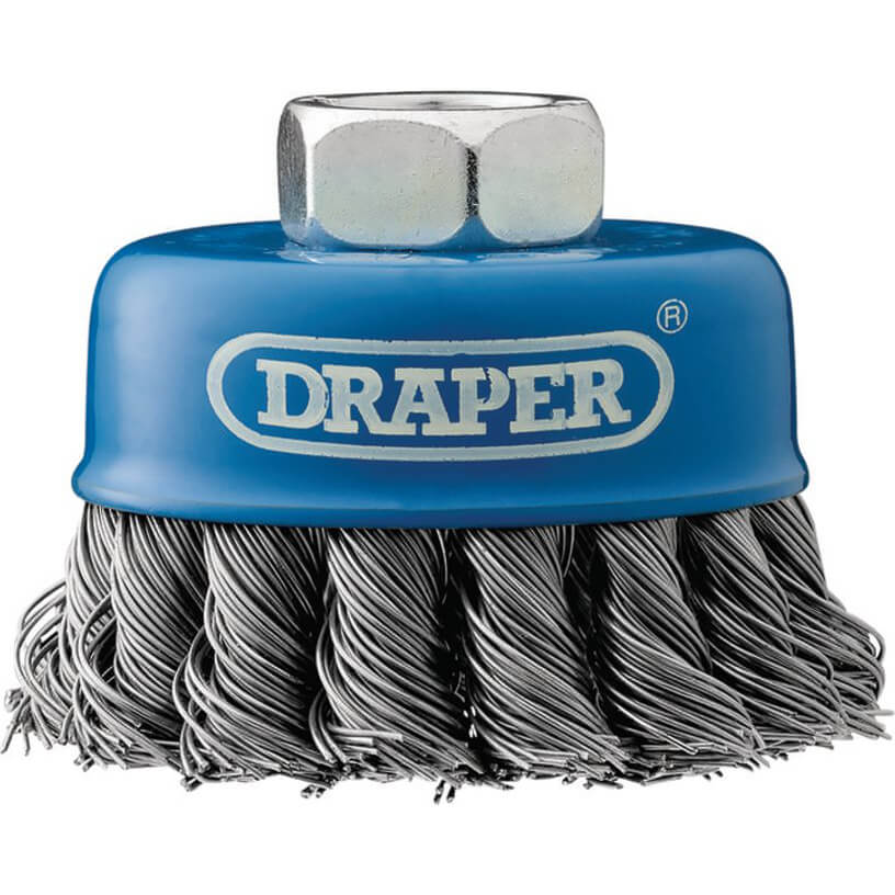 Image of Draper Twist Knot Wire Cup Brush 60mm M14 Thread
