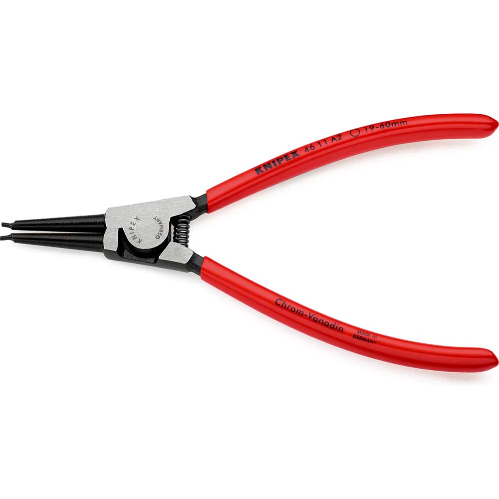 Knipex 46 11 External Straight Circlip Pliers 19mm - 60mm