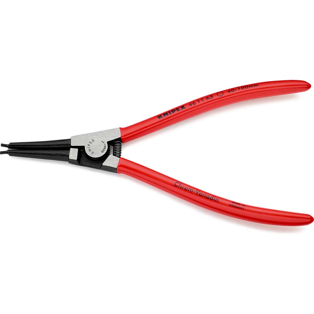 Knipex 46 11 External Straight Circlip Pliers 40mm - 100mm