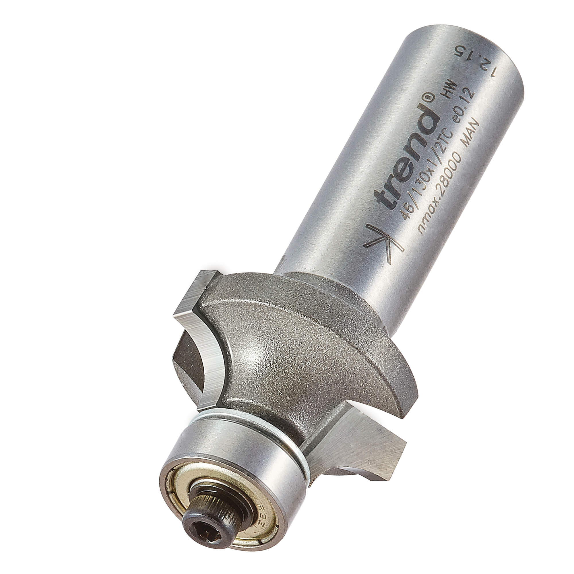 Image of Trend Bearing Guided Ovolo and Round Router Cutter 25.4mm 13mm 1/2"