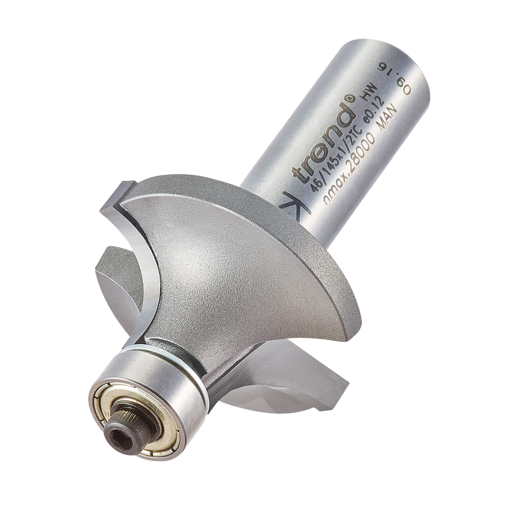 Image of Trend Bearing Guided Ovolo and Round Router Cutter 34.9mm 18mm 1/2"