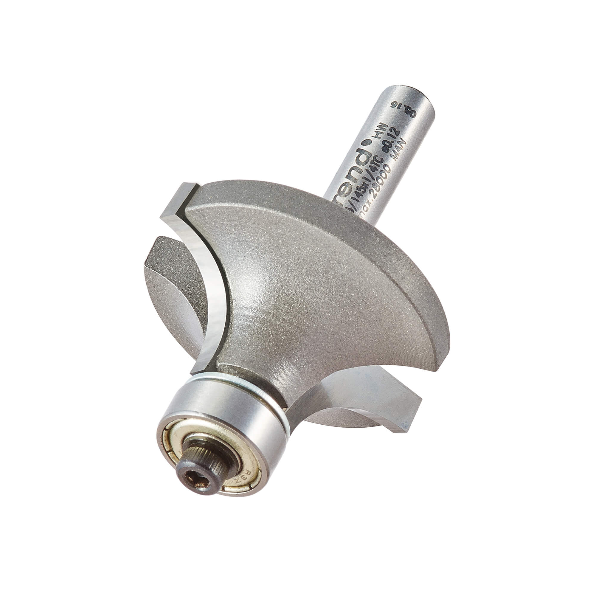 Image of Trend Bearing Guided Ovolo and Round Router Cutter 34.9mm 18mm 1/4"