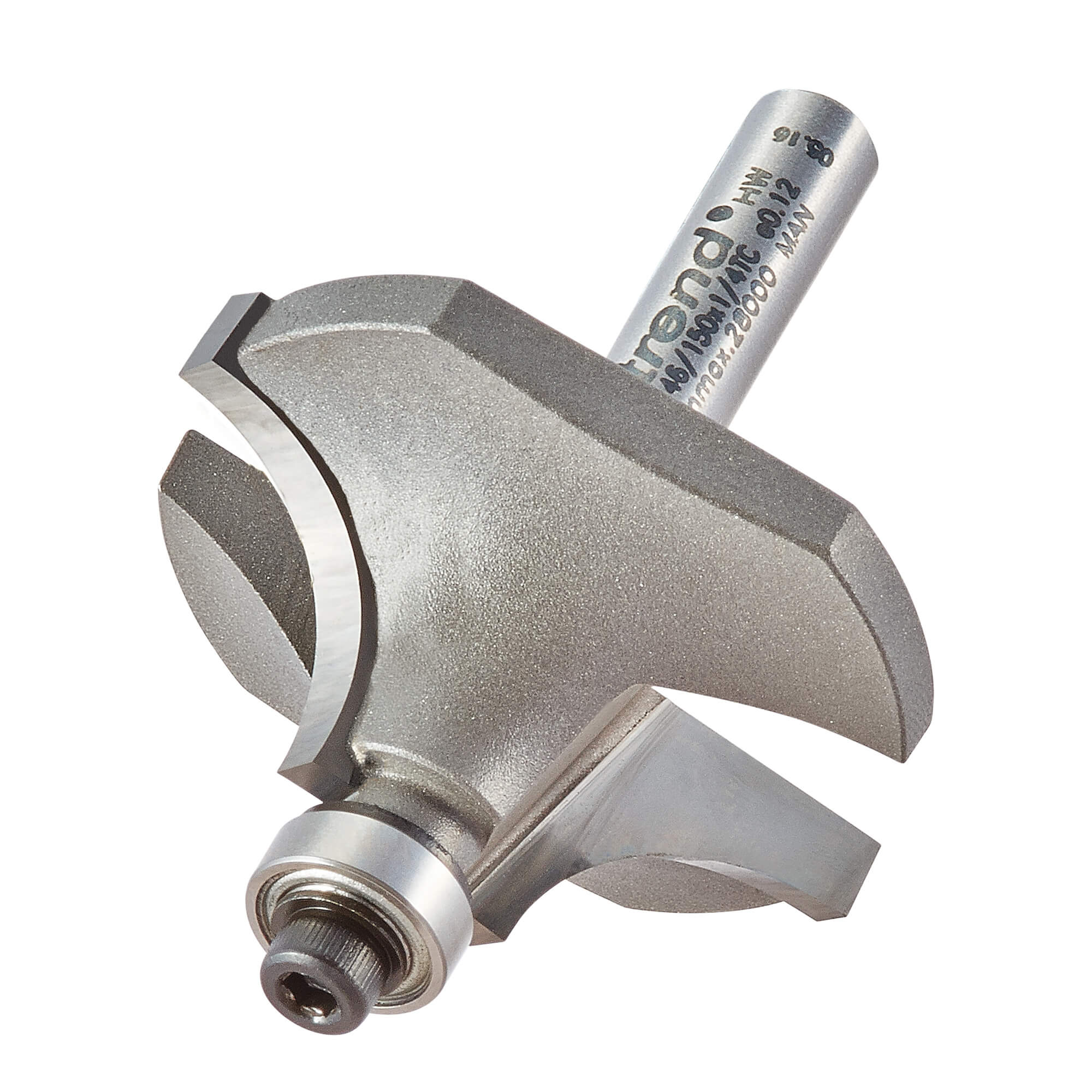 Image of Trend Bearing Guided Ovolo and Round Router Cutter 38mm 19mm 1/4"